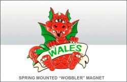 Wales Magnet Cymru Drachen Wappen Poly Souvenir Great Britain Neu 