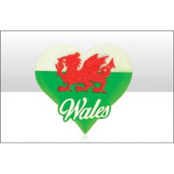 Wales Metall Magnet Schrift Drache Wappen Castle Souvenir Great Britain,Neu 