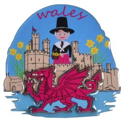 Wales Epoxy Magnet Dragon Design