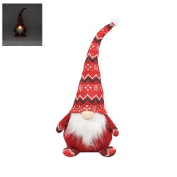 XMAS LIGHT UP GONK RED 45cm