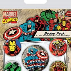 Marvel Retro Captain America Badge Set