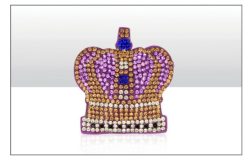 Crown Cushioned Diamante Magnet