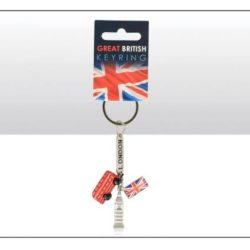 LONDON CHARM KEYRING BUS/BIG BEN