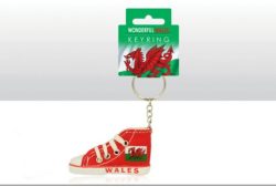 Wales Canvas Boot Keyring