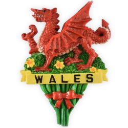 WALES DRAGON RESIN MAGNET