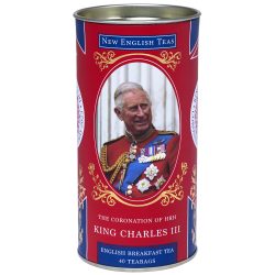 King Charles III 40 English Breakfast Teabag Drum