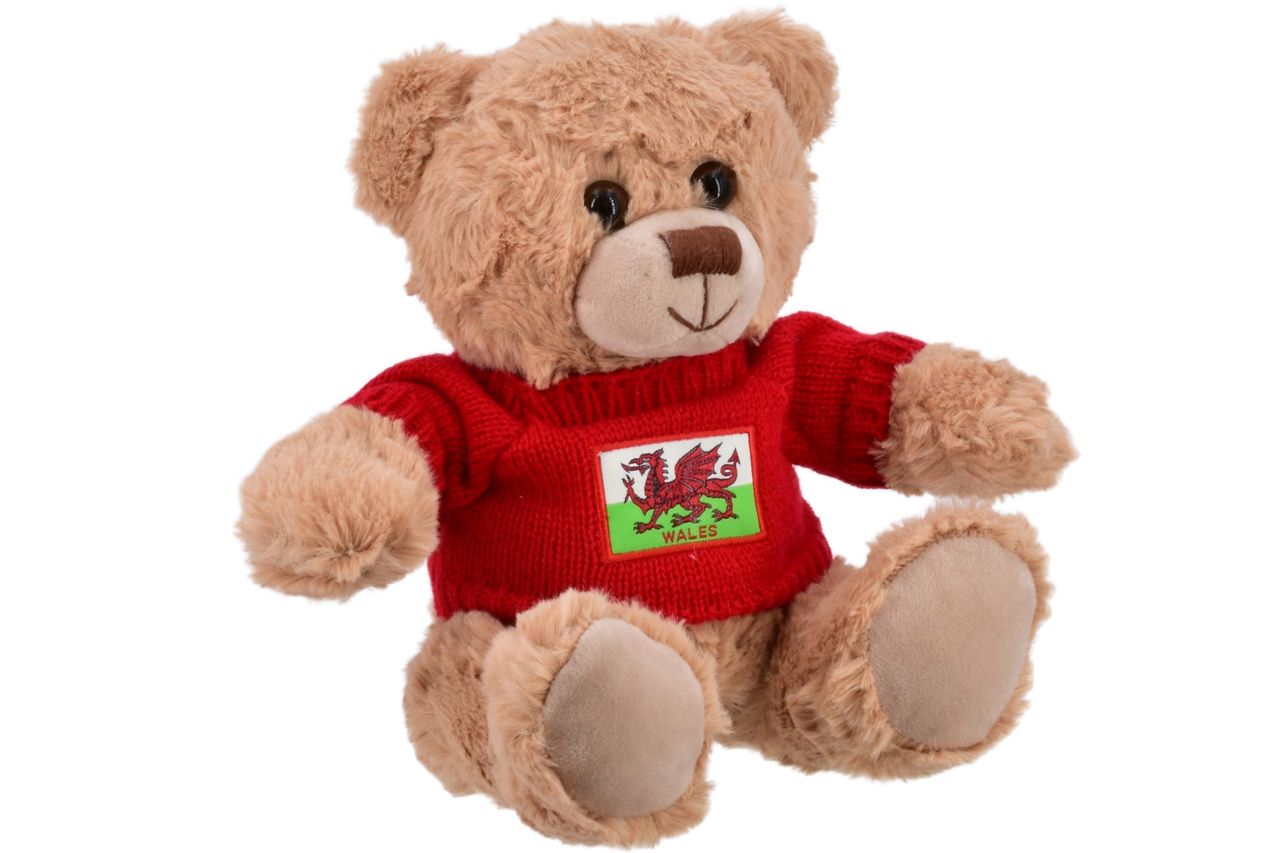 WALES PLUSH BEAR IN JUMPER 20CM - The Gift Wholesaler
