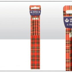 TARTAN SET OF 4 PENCILS