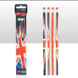 UNION JACK PACK OF 4 PENCILS