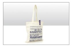 Lake District Typographic Cotton Tote Bag