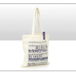 Lake District Typographic Cotton Tote Bag