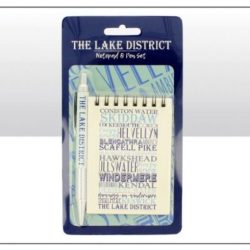 Lake District Typographic Notepad & Pen Set