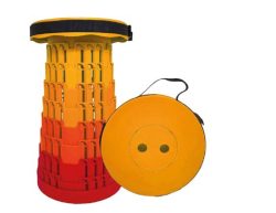 TELESCOPIC STOOL ORANGE RED