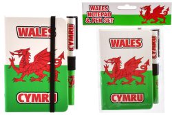 WALES NOTEPAD & PEN SET A5 – FLAG DESIGN