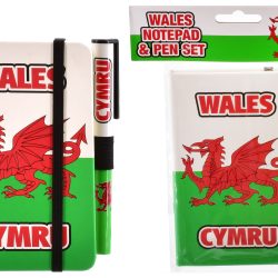 WALES NOTEPAD & PEN SET A5 – FLAG DESIGN