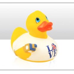 Rubber Duck Holding Big Ben