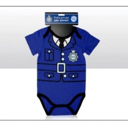 Policeman Baby Bodysuit 12-18 months