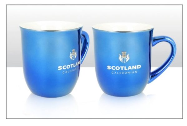 Scotland Blue Metallic Mug