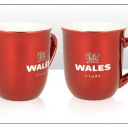Wales Red Metallic Mug
