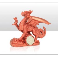 Wales Red Dragon Metallic Figure