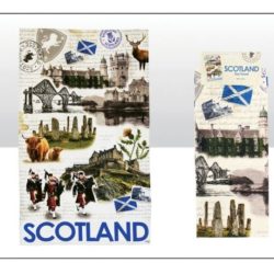 Scotland Collage Tea Towel