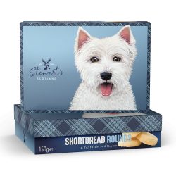 150g SHORTBREAD CARDBOARD BOX WESTIE