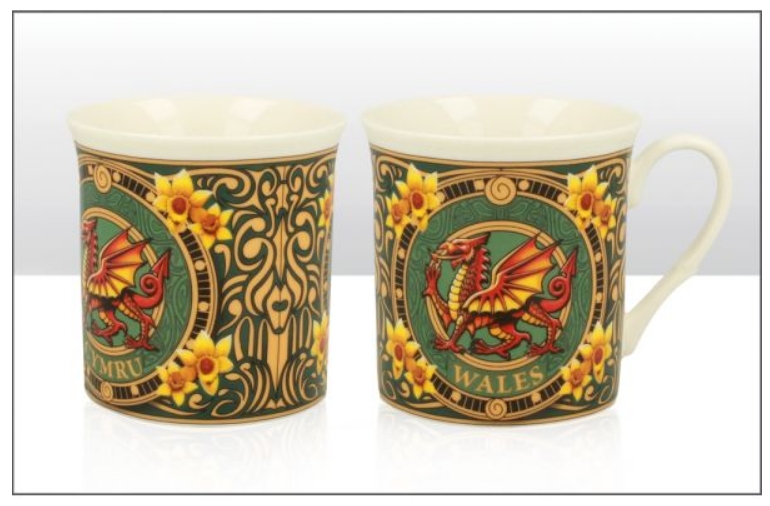 Wales Dragon Green Regal Mug