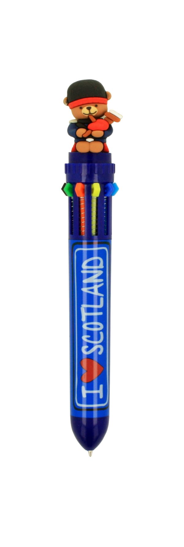 Piper Bear Topped 10 Colour Pen