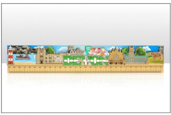 Devon Wooden 30cm Ruler