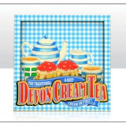 Devon Cream Tea Wooden Layered Magnet