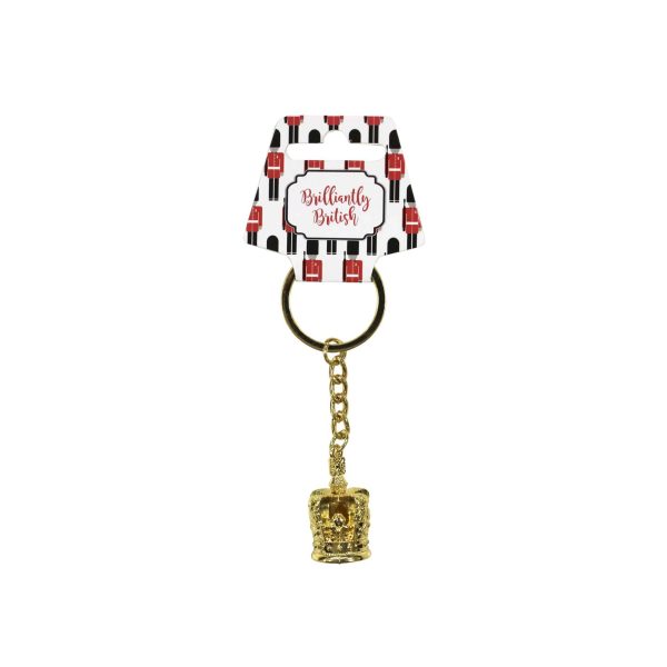 Gilt Crown Keyring