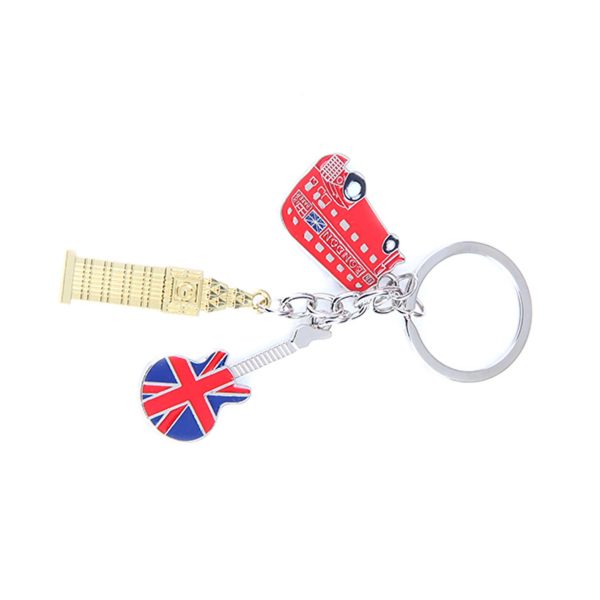 Bus, Big Ben, Guitar Keyring