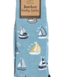 FUNKY BAMBOO SOCKS – YACHTS, SIZE 6-11