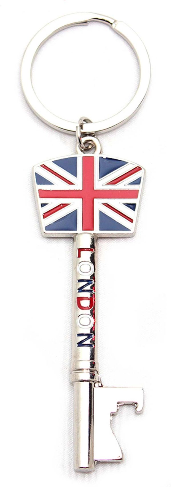 Union Jack Key Shape Keyring