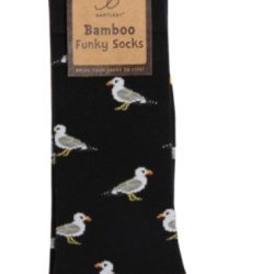 FUNKY BAMBOO SOCKS – SEAGULL, SIZE 6-11