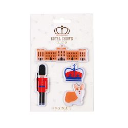 Royal Collection 4 pk Magnets – Guard/Palace/Crown/Corgi