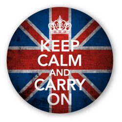 Keep Calm and Carry On Crystal Magnet
