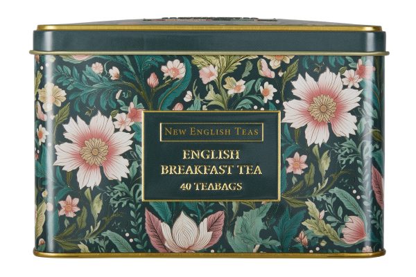 40 Teabag Tin - English Breakfast - Victorian Garden