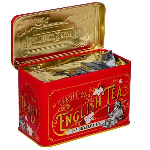 40 Teabag Tin - English Breakfast - Red