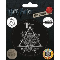 HARRY POTTER BLACK WHITE SYMBOLS STICKERS