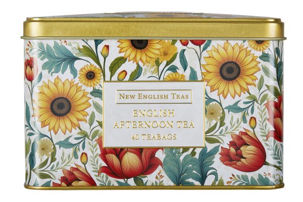 40 Teabag Tin - English Afternoon - Sunflowers