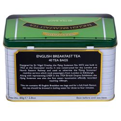 40 Teabag Tin – English Breakfast – Flying Scotsman