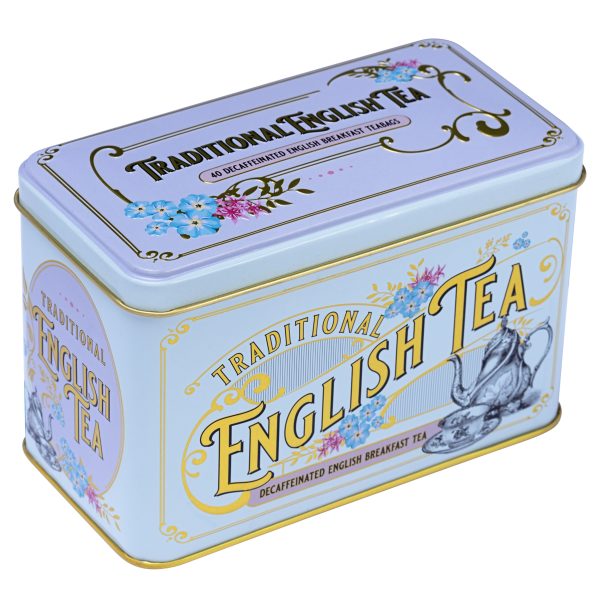 40 Teabag Tin - Decaff - Powder Blue