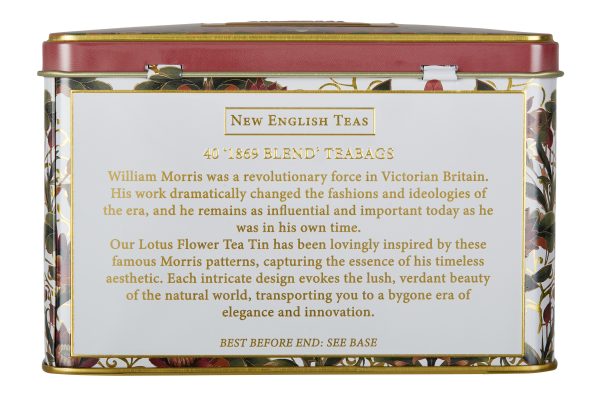 40 Teabag Tin - 1869 Blend - Lotus Flower - Image 2