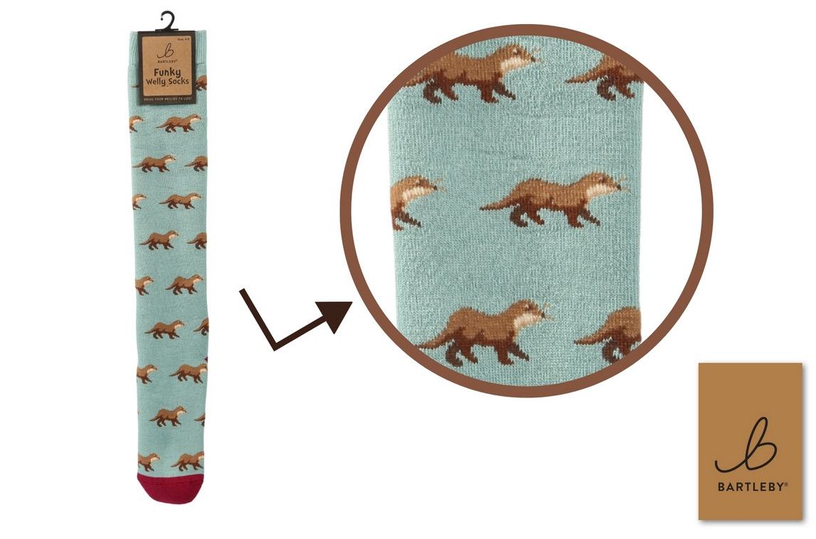 LADIES WELLY SOCKS - COUNTRY OTTERS