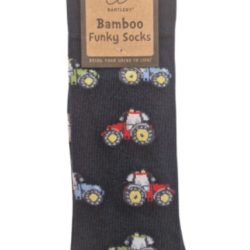 FUNKY BAMBOO SOCKS – MODERN TRACTOR, SIZE 6-11
