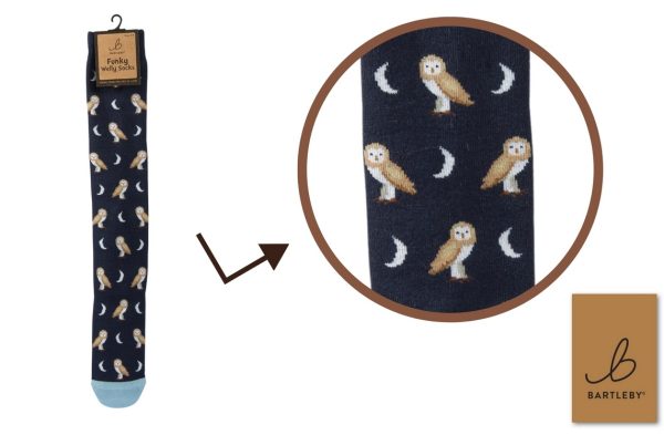 LADIES WELLY SOCKS - BARN OWL