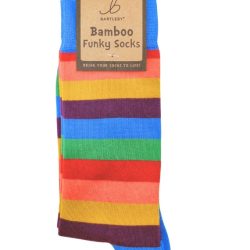FUNKY BAMBOO SOCKS – BOLD STRIPE, SIZE 6-11