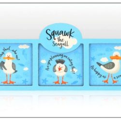 Squawk the Seagull Wooden Layered Magnet