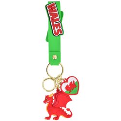 WALES DRAGON PVC KEYRING